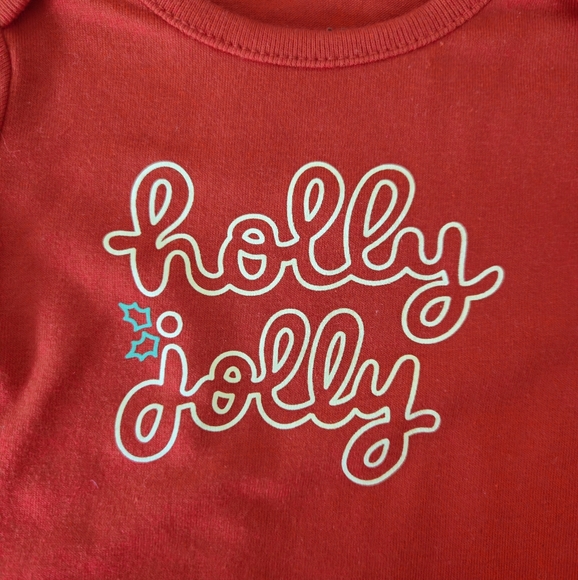Holly jolly baby girl holiday - Picture 3 of 3